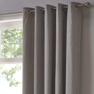 Cortinas 117x137cm Ojal Grises (Par) NUEVAS