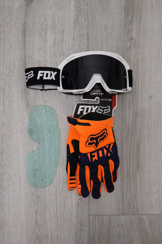 Pack FOX: Gafas + Guantes + Lente Extra 123