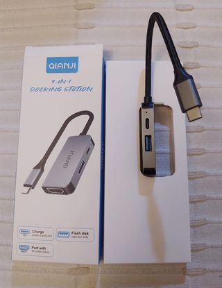 Adaptador Hub 3 en 1 USB-C HDMI