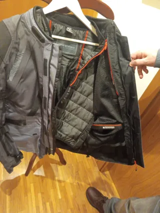 Chaqueta de moto Alpinestars gris drystarxf