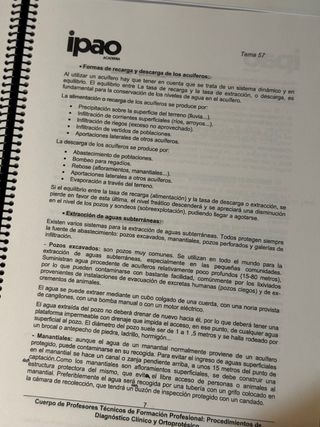Temas oposiciones procedimientos de diagnóstico