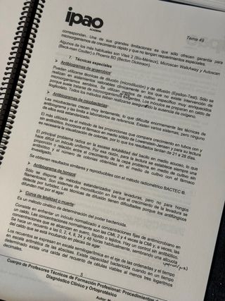 Temas oposiciones procedimientos de diagnóstico