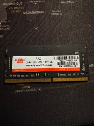 1x 32gb DDR4 3200MHz Memoria RAM