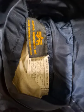 Chaqueta Bomber MA-1 Alpha Industries Azul