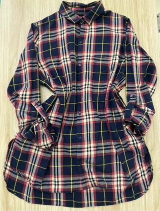 Camisa Zara cuadros azul y rojo