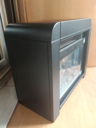 Pequeña estufa eléctrica con efecto LEÑA ARDIENDO