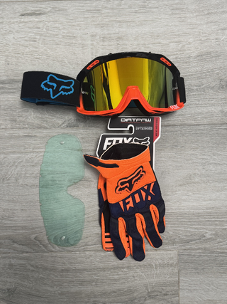 Pack FOX: Gafas + Guantes + Lente Extra 129