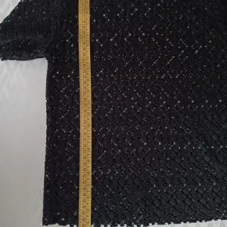 Top de encaje negro mujer