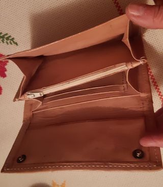 Portafoglio artigianale pelle multitasche