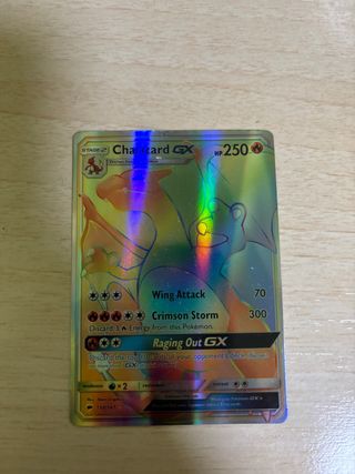Carta Pokémon Charizard GX Arcoíris