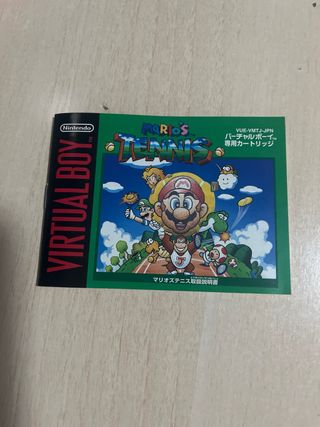 Mario Tennis Virtual Boy Nintendo