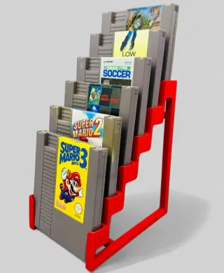 Soporte Expositor 6 juegos NES sin funda PET