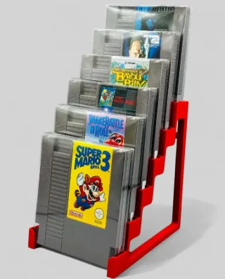 Soporte Expositor 6 juegos NES sin funda PET