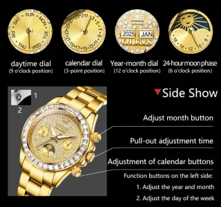 Reloj OLEVS Automático Dorado Hombre