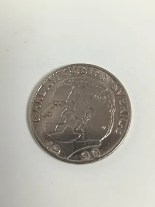 7 Monedas Suecas - 2 Plata