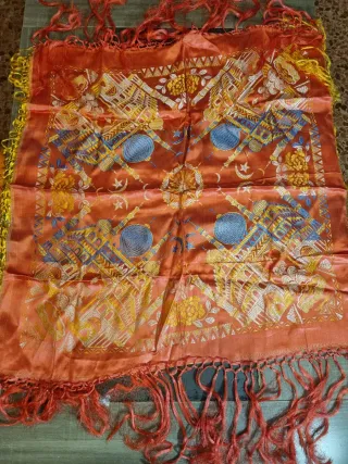 Mantoncillo Adamascado Antiguo Sedina