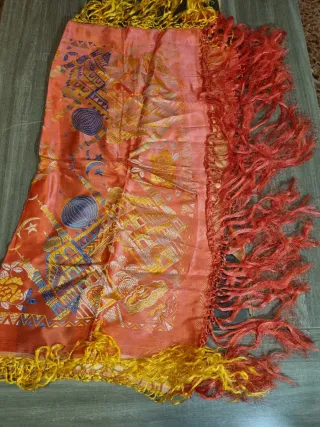 Mantoncillo Adamascado Antiguo Sedina