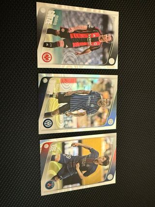 Pack 3 Cromos Topps UCL (Inter, PSG, Eintracht)