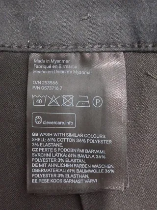 Pantalón de tela mujer negro