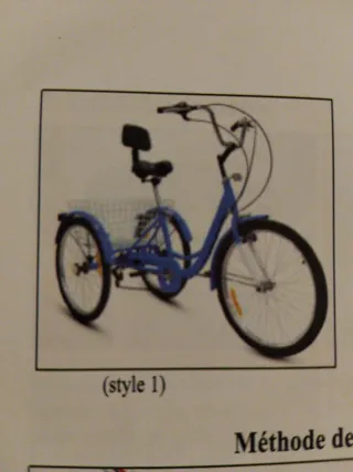 Triciclo para adultos blanco