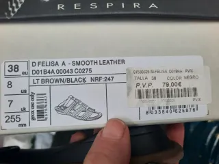 Sandalias Geox negras y marrones