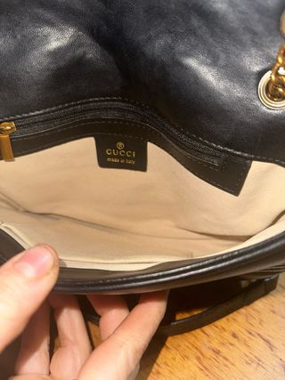 Borsa a spalla GG Marmont nera