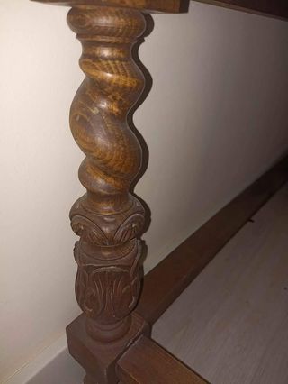 Mesa de centro mármol negro y madera