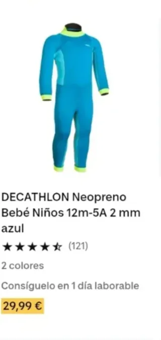 Neopreno Nabaji niño/bebé 24 meses