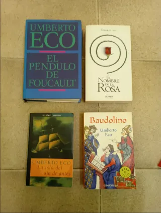 Lote 4 novelas Umberto Eco