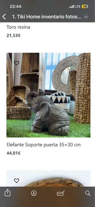 Elefante de piedra para sujetar puertas
