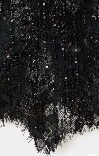 Falda Mango encaje abalorios