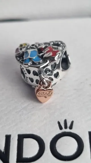 Pandora Disney Lilo Stitch Corazón Charm