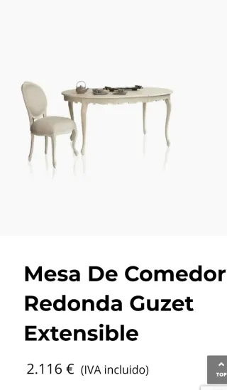 Mueble de salón estilo francés.