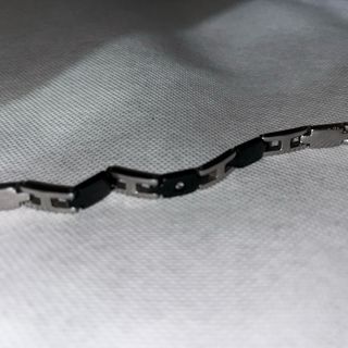 Bracciale Stroili Uomo Acciaio Nero Argento