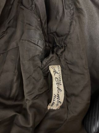 Abrigo de piel auténtica estampado leopardo