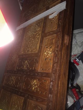 Biombo de madera tallada a mano