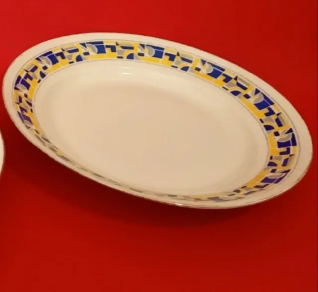 Bandeja porcelana diseño geométrico