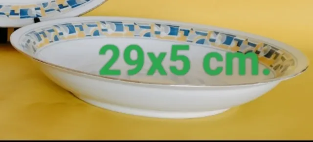 Bandeja porcelana diseño geométrico