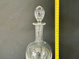 Botella cristal tallado con tapón