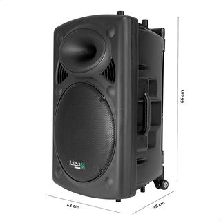 Altavoz Portátil Ibiza 15 800W con Mando