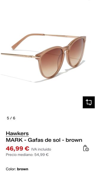 Gafas de sol Hawkers beige nuevas