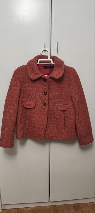 Chaqueta Zara rosa salmón Talla S