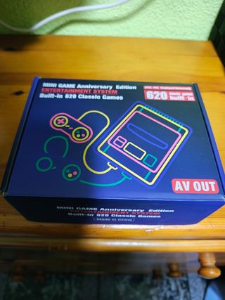 Consola Retro con 2 Mandos y Cables