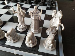 Piezas de tablero impresas en resina 3D