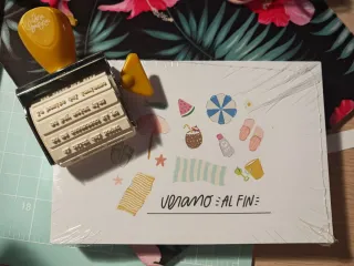 Tarjetas Project Life Lora Bailora + Sello roller