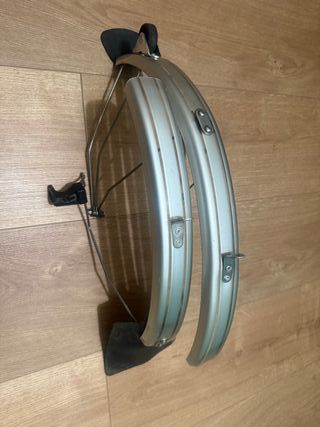 Juego Guardabarros Brompton Plata