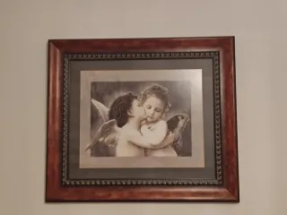 Cuadro Clásico Ángeles Marco Madera