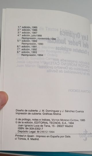 Ley Orgánica del poder judicial y estatutos Orgáni