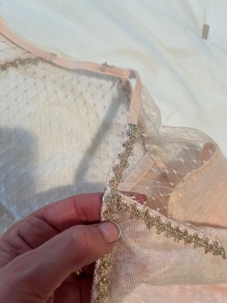 Jersey rosa manga 3/4 con encaje