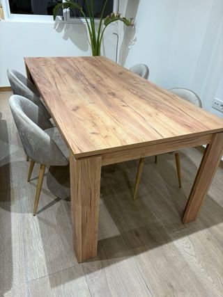 Pack 4 Sillas Terciopelo Beige